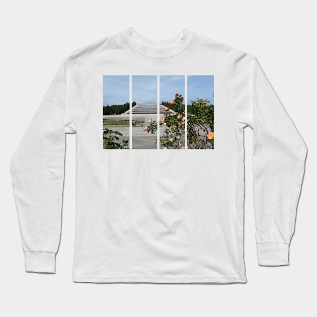 Redipuglia, Italy: Military shrine. It contains the remains of over 100.000 Italian soldiers fallen during the First World War. Friuli Venezia Giulia. Sunny spring afternoon day. Long Sleeve T-Shirt by fabbroni-art